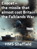 Exocet is the French word for a flying fish. It is also an anti-shipping missile that can be launched from submarines, surface ships, helicopters and fixed wing aircraft. Approximately 50% of the Argentinian Exocets fired during the Falklands war hit their targets. The missiles gutted one ship, sank another and severely damaged a third. Fifty-six British and other nationalities in British service were killed. Over a hundred were burned, blinded, maimed, or traumatised.